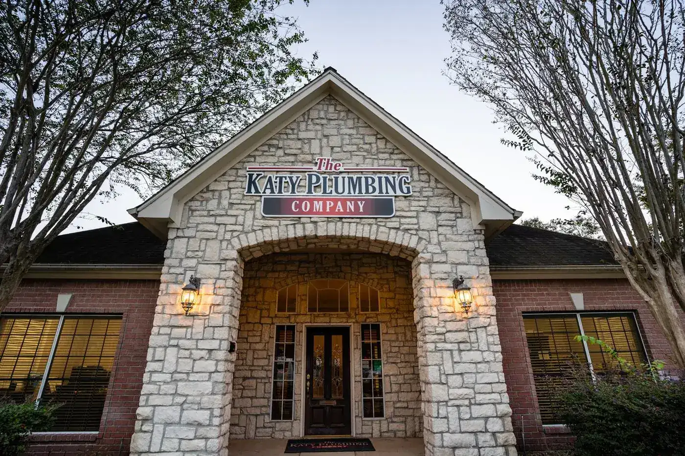The Katy Plumbing Company office on Avenue D in Katy, Texas
