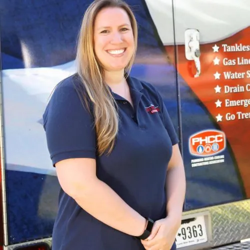 Athena Sheffield, office team member at The Katy Plumbing Company